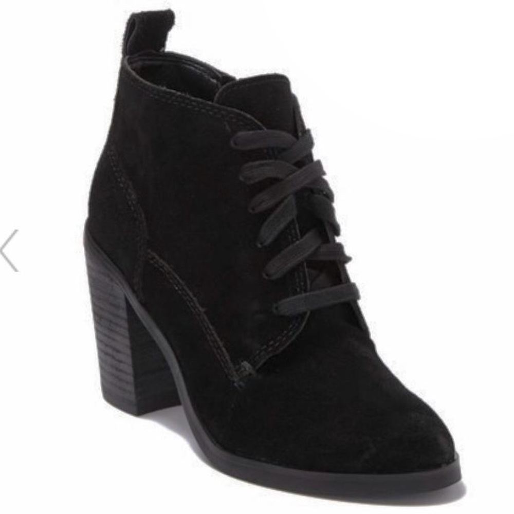 NWT Dolce Vita Seiko Genuine Suede Lace Up Booties